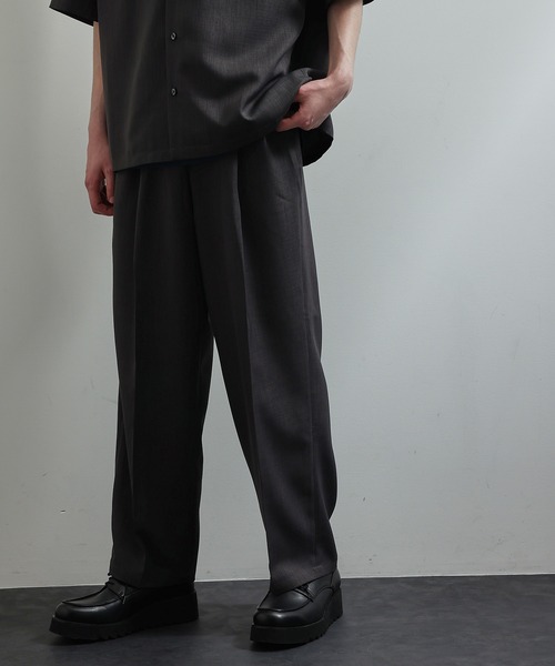 「JUNRED」 スラックス L チャコールグレー メンズ_画像5
