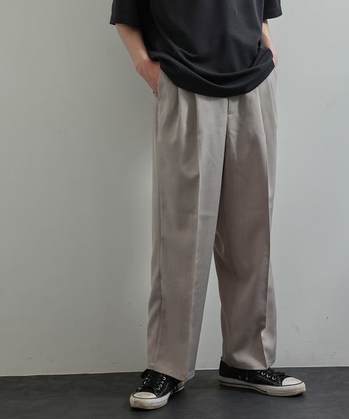 「JUNRED」 スラックス L チャコールグレー メンズ_画像6