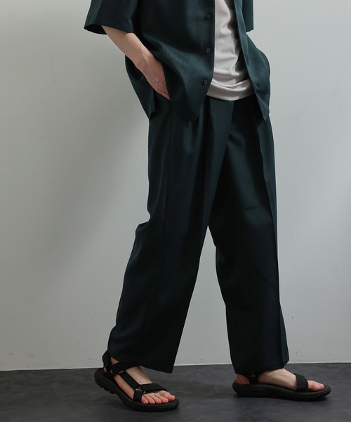 「JUNRED」 スラックス L チャコールグレー メンズ_画像9