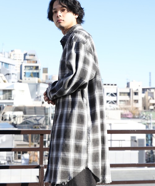 「8(eight)」 「Jungle Storm」長袖シャツ MEDIUM ブルー メンズ_画像3