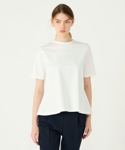 Ballsey（ボールジィ） tシャツ 半袖 スーピマモクロディ ペプラムT