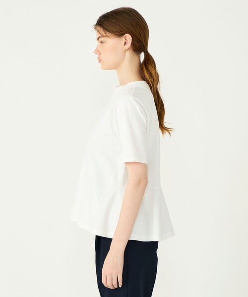 Ballsey（ボールジィ） tシャツ 半袖 スーピマモクロディ ペプラムT