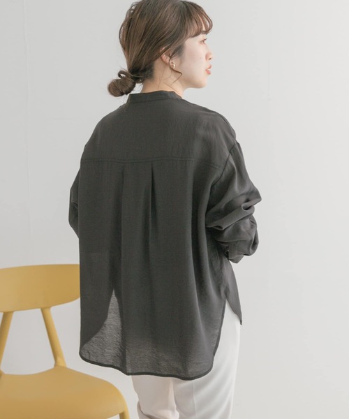 「URBAN RESEARCH」 長袖ブラウス FREE ブルー レディース_画像7
