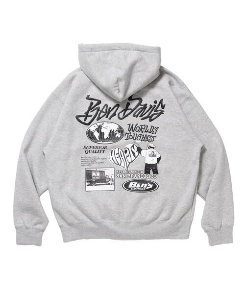 BEN DAVIS(ベンデイビス) パーカー 裏起毛 「」TAGGING ZIP HOODIE BEN DAVIS(ベンデイビス) パーカー 裏起毛 「」TAGGING ZIP HOODIE
