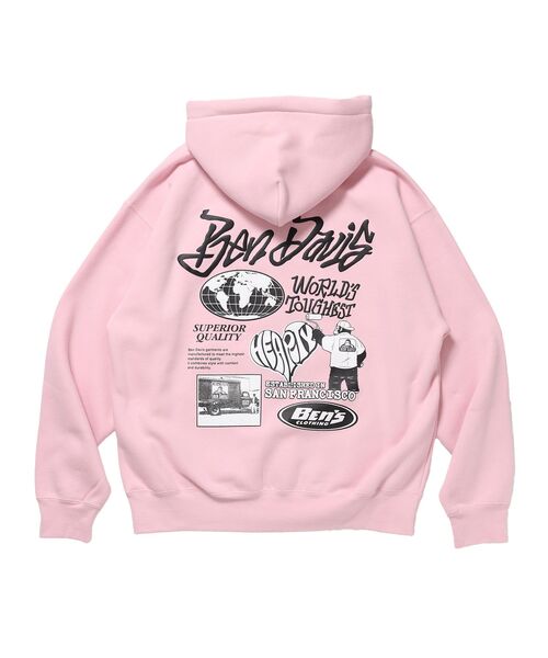 BEN DAVIS（ベンデイビス） パーカー 裏起毛 「」TAGGING ZIP HOODIE