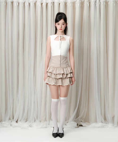 ワンピース andwang Elegance ribbon dress ANDWANG ワンピース Elegance Ribbon Dress : ZOZOTOWN Yahoo!店