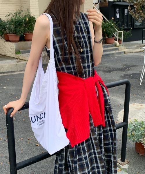 「FREE STYLISTS」 ノースリーブワンピース M グリーン レディース_画像3
