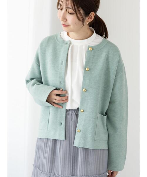 「Te chichi TERRASSE」 ニットカーディガン F オフホワイト レディース_画像6