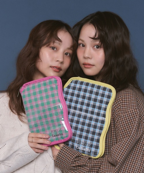 専用☆ マルチケース＆スクエアポーチ☆ジョリーフルール Casselini（キャセリーニ） ポーチ 「JUMELLE × Casselini」マルチ