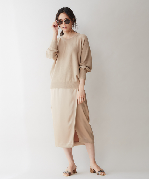 qualite（カリテ） パンツ 「2020SS新作」ハンマーサテンタイト