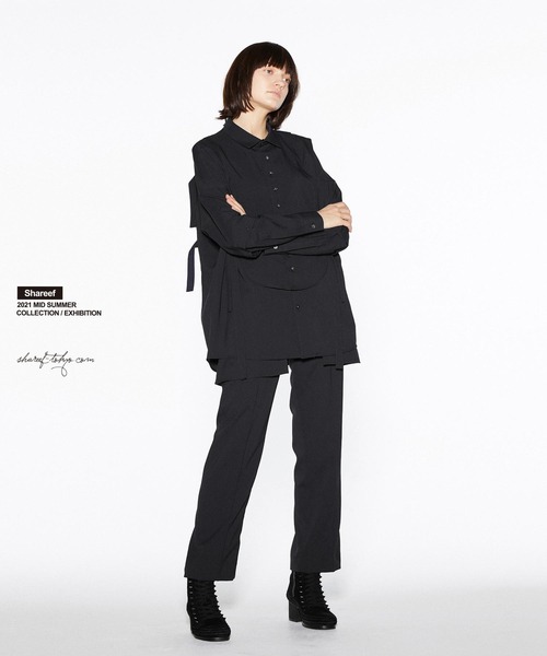 SHAREEF（シャリーフ） シャツ LAYERED L/S SHIRTS メンズ : ZOZOTOWN