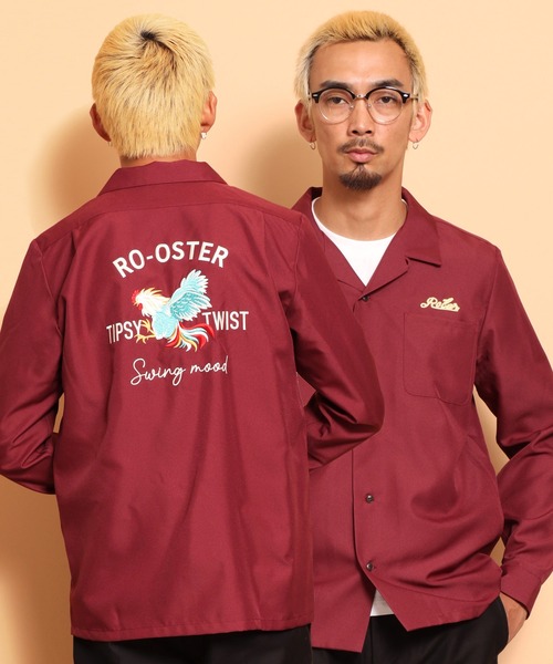 ROTAR ボウリングシャツ 赤 Rotar ボウリングシャツ 赤と白 - メルカリ