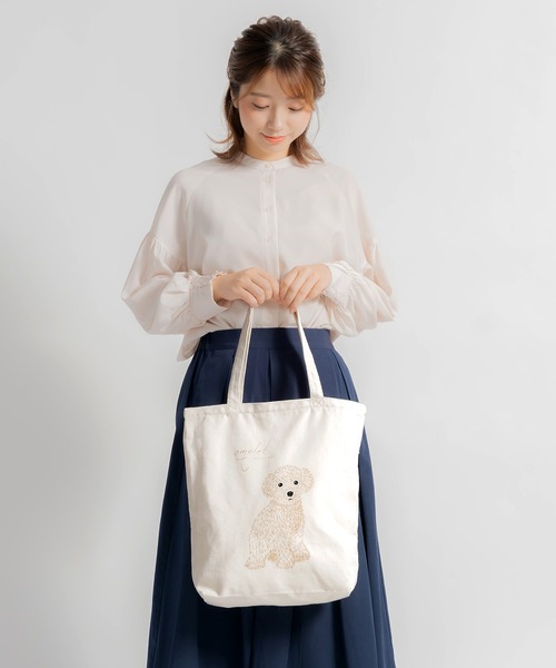 FUNALIVE トートバッグ jou lier 3ポケット付アニマルプリント