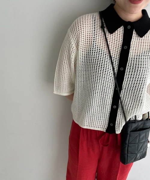 wtaps カーディガン LOWRYS FARM カーディガン メッシュポロカーディガン 278727
