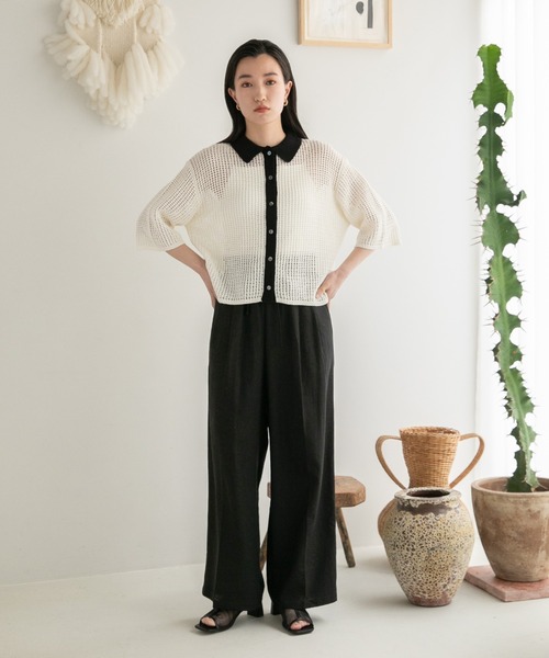 wtaps カーディガン LOWRYS FARM カーディガン メッシュポロカーディガン 278727