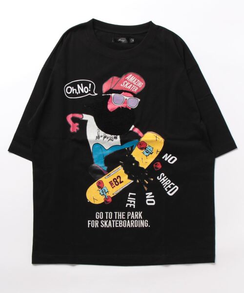 JUGLANS tシャツ RINGS スケボーおじさんTEE メンズ レディース