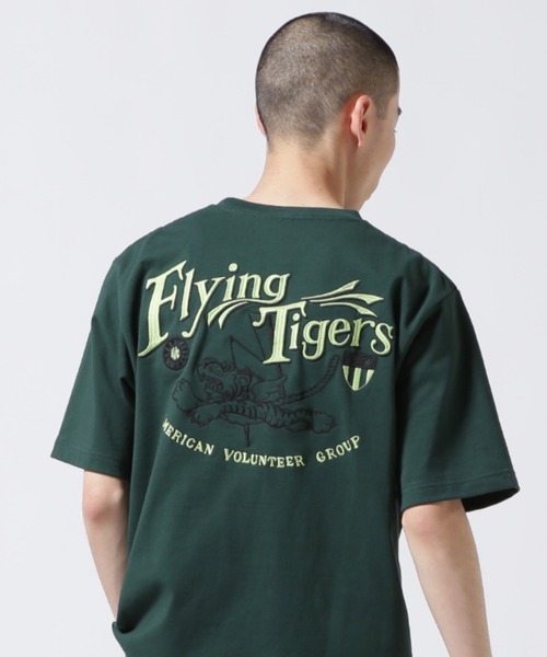 AVIREX tシャツ 「WEB＆DEPOT限定」EMBROIDERY T-SHIRT FLYING