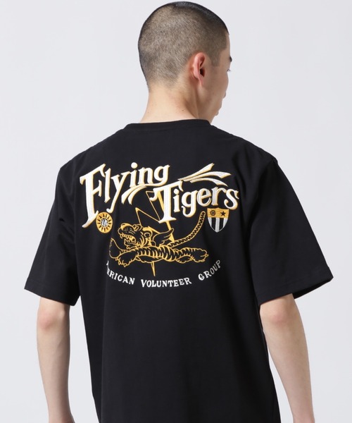 AVIREX tシャツ 「WEB＆DEPOT限定」EMBROIDERY T-SHIRT FLYING