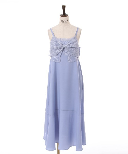 axes femme ビッグリボン チュールレース ドレス ワンピース EGL