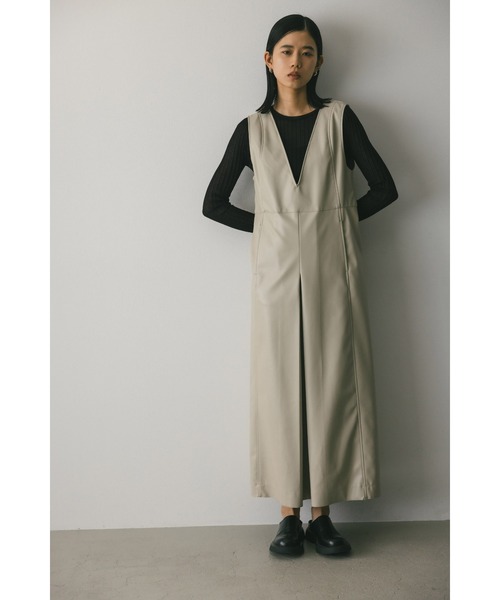 ✨￼￼STUNNING LURE フェイクレザーワンピース 再入荷】レザー ワンピース +ラメトップス ミニ丈 ツーピースS