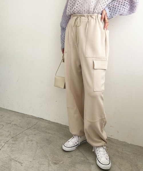 GeeRA（ジーラ） カーゴパンツ やわらか素材カーゴパンツ レディース