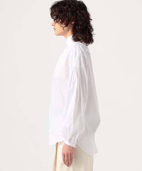 ブラウス シャツ BOURRIENNE POETESSE コットンシャツ レディースの画像