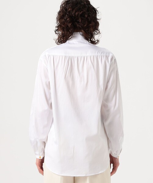 ブラウス シャツ BOURRIENNE POETESSE コットンシャツ レディースの画像