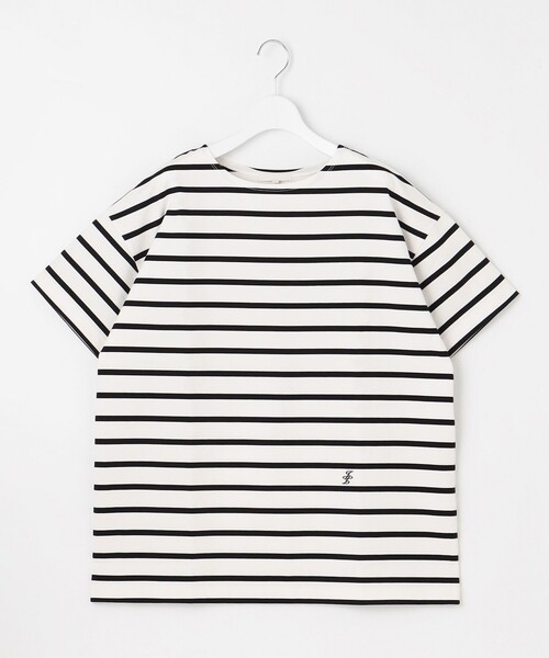 tシャツ 「洗える」ボーダーワイドBIG Tシャツ レディース 自由区 tシャツ 「洗える」ボーダーワイドBIG Tシャツ