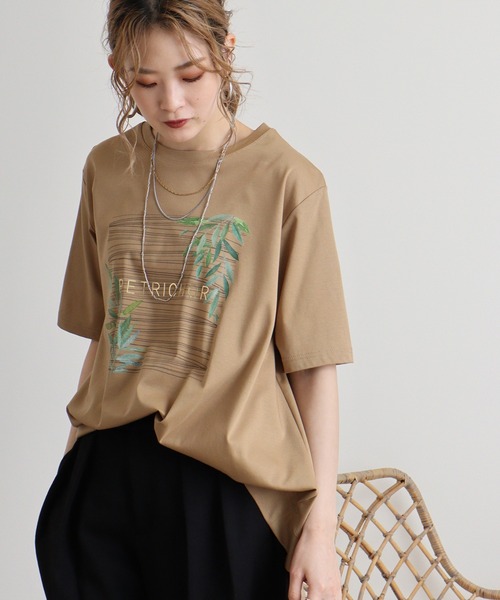 tシャツ Eglantine プリントＴシャツ レディース EGLANTINE tシャツ Eglantine プリントTシャツ レディース