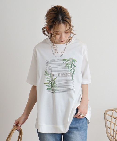 tシャツ Eglantine プリントＴシャツ レディース