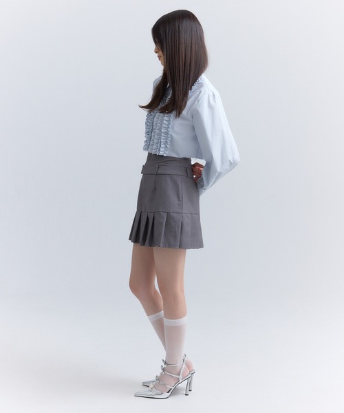 eimyロゴプリーツスカパンS GREY eimyロゴプリーツスカパンS GREY エイミーイストワール eimy