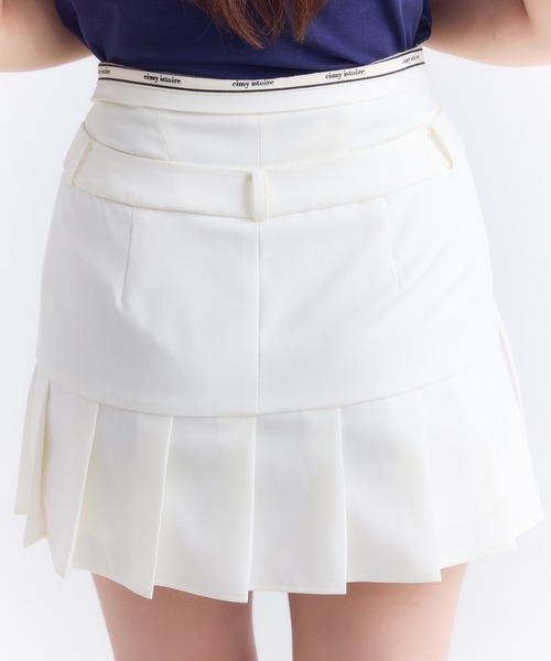 eimyロゴプリーツスカパンS GREY eimy istoire スカート eimyロゴプリーツスカパン : ZOZOTOWN