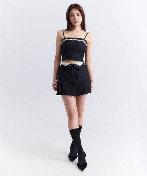 eimy istoire スカート eimyロゴプリーツスカパン : ZOZOTOWN