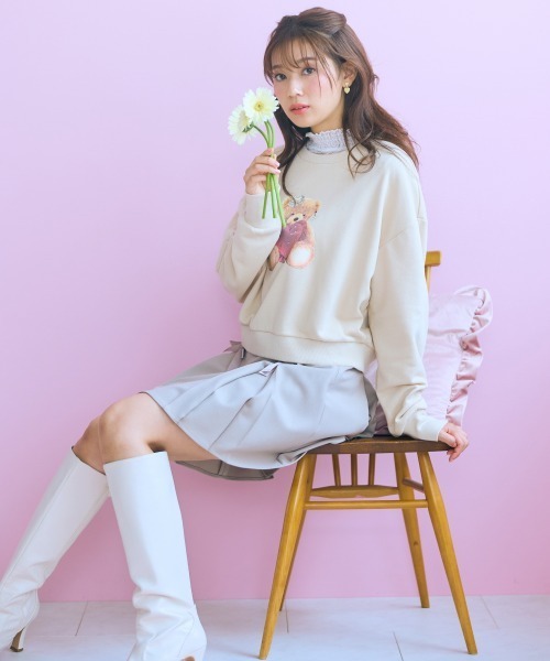 トレーナー スウェット 「大きいサイズ」 ベアスウェット marun レディース marun トレーナー スウェット 「大きいサイズ」 ベアスウェット