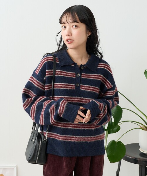 tシャツ シャギーニットボレロ レディース セール】シャギーニット Vネック カーディガン（カーディガン