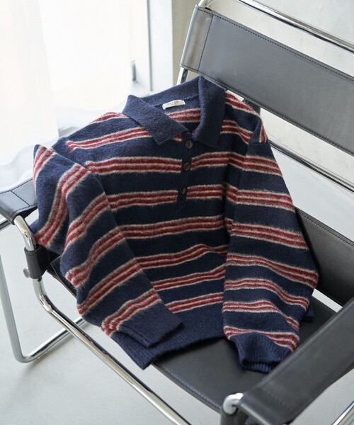 FREAK'S STORE ニット セーター シャギーマルチニットポロ