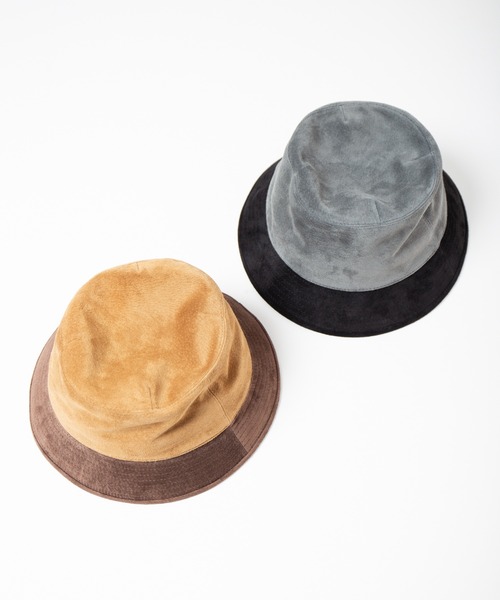 INDIETRO ASSOCIATION 帽子 ハット Leather Bucket Hat メンズ