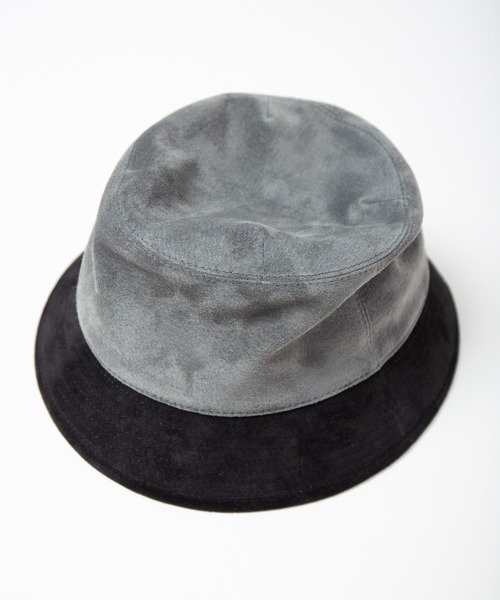 INDIETRO ASSOCIATION 帽子 ハット Leather Bucket Hat メンズ