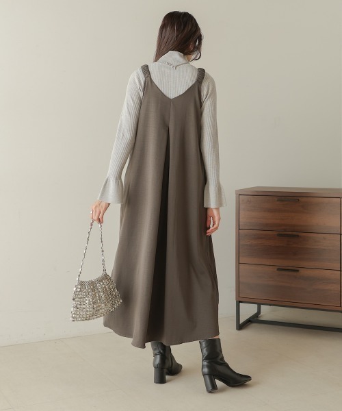 BAB ワンピース マットサテンタックリボンワンピース : ZOZOTOWN