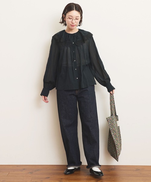 fig London アウター ドルマン キルティング ブラック 黒