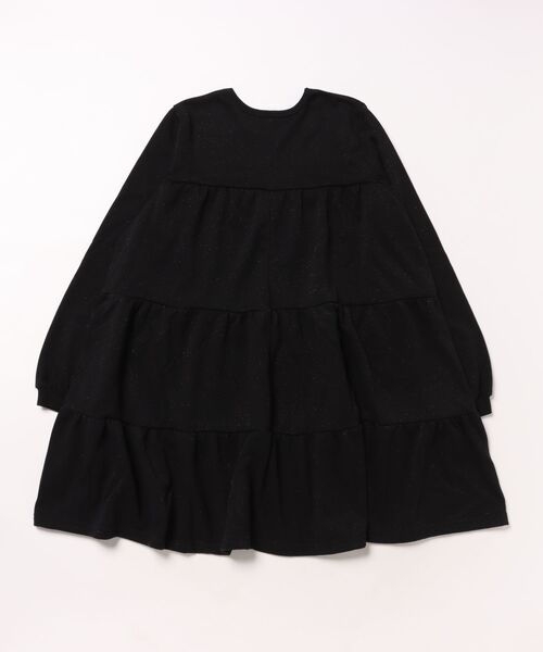 coca（コカ） ワンピース キッズ ラメ裏毛ティアードチュニック