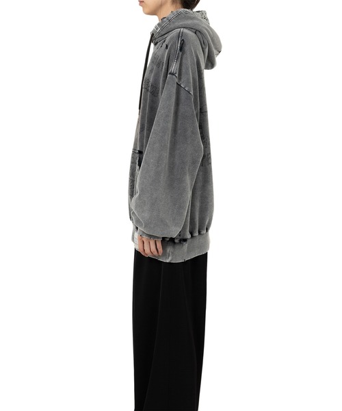 トレーナー スウェット Bleached Cat Print Hoodie レディース MAISON MIHARA YASUHIRO トレーナー スウェット Bleached Cat