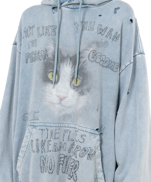 MAISON MIHARA YASUHIRO トレーナー スウェット Bleached Cat