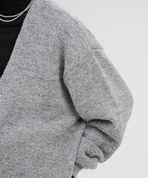 トップス LAPIIS KID MOHAIR GLITTER KNIT CARDIGAN LAPIIS カーディガン KID MOHAIR GLITTER KNIT CARDIGAN メンズ