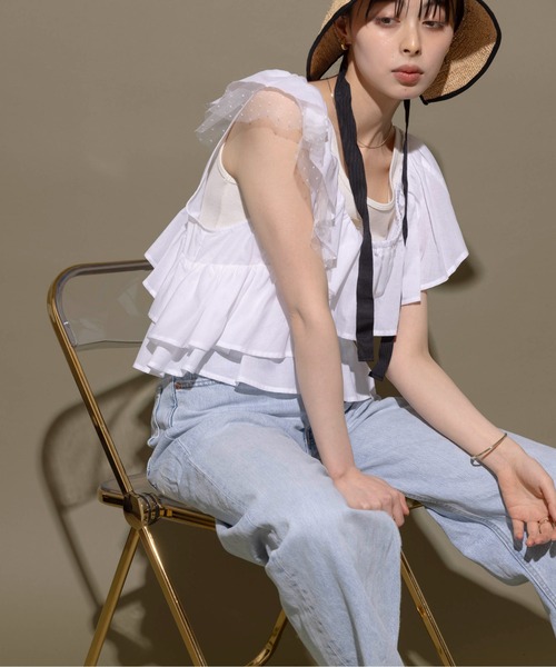 「Eimee Law」 ノースリーブブラウス 38 オフホワイト レディース Eimee Law 「Eimee Law」 ノースリーブブラウス 38 オフホワイト