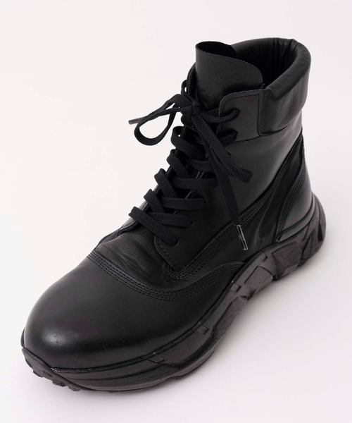 MAISON SPECIAL 牛革ブーツ (箱有) SPECIAL SHOES FACTORY COLLABORATION】Tank-Sole Side Gore