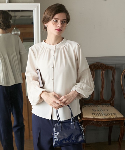 BONLECILL noir ブラウス シャツ 「BONLECILL noir」2wayプリーツ