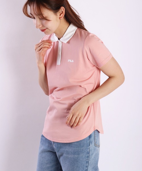 FILA 「FILA」 半袖ポロシャツ M イエロー レディース