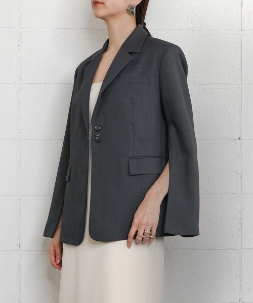 最終値下げ Bou Jeloud 極美品 ノーカラーライダースジャケット 【公式