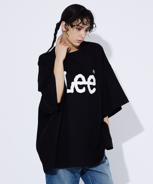 [LEE] ビッグロゴクロップドTシャツ Lee tシャツ Lee/リー SUPERSIZED/スーパーサイズド LeeロゴT